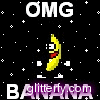 omg banana glitter avatar blinkie glitter graphic